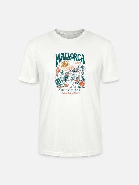 Mallorca Inselzauber 2027 - Stanley/Stella Unisex Bio-T-Shirt CRAFTER - Weiß