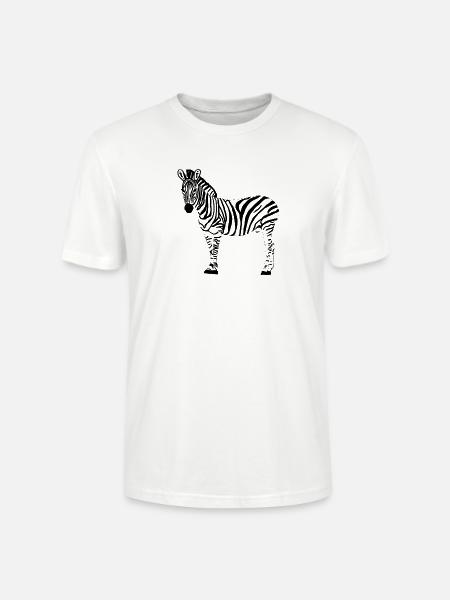 Zebrastreifen - Stanley/Stella Unisex Bio-T-Shirt CRAFTER - Weiß