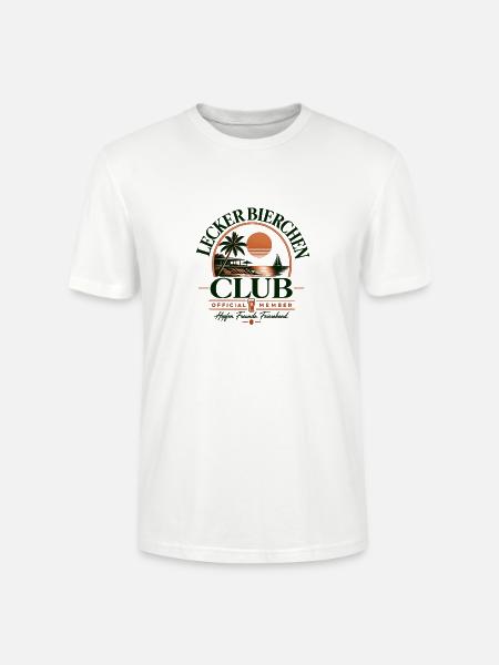 Tropischer Retro Club Tee - Stanley/Stella Unisex Bio-T-Shirt CRAFTER - Weiß