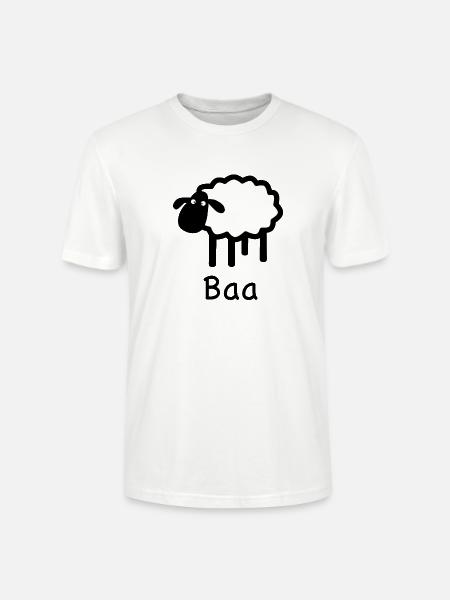 Niedliches Baa-Schaf | Pyrenäenlinien-Labor - Stanley/Stella Unisex Bio-T-Shirt CRAFTER - Weiß
