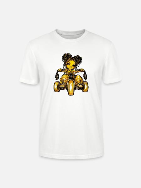 Girl Dreirad Mädchen - Stanley/Stella Unisex Bio-T-Shirt CRAFTER - Weiß