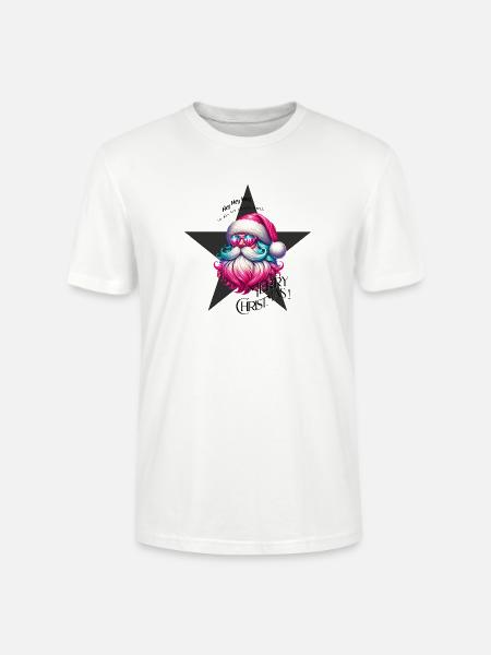 Weihnachtsmann - Fröhliche Weichnahten - Grß - Stanley/Stella Unisex Bio-T-Shirt CRAFTER - Weiß
