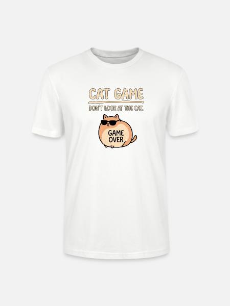 Katzen Spiel Nicht Gucken - Stanley/Stella Unisex Bio-T-Shirt CRAFTER - Weiß