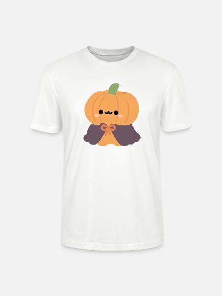 Chibi Kürbis-Cape-Plüsch - Stanley/Stella Unisex Bio-T-Shirt CRAFTER - Weiß