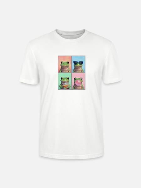 Frösche Frosch - Stanley/Stella Unisex Bio-T-Shirt CRAFTER - Weiß