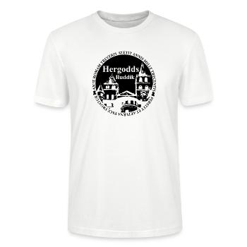 Hergodds Buddik - Stanley/Stella Unisex Bio-T-Shirt CRAFTER - Weiß - Vorne - Alina (178cm) & Michal (187cm)