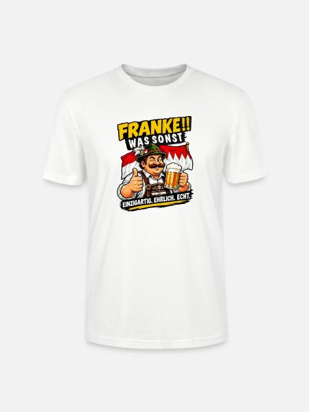 FRANKE WAS SONST Heimat Franken - Stanley/Stella Unisex Bio-T-Shirt CRAFTER - Weiß