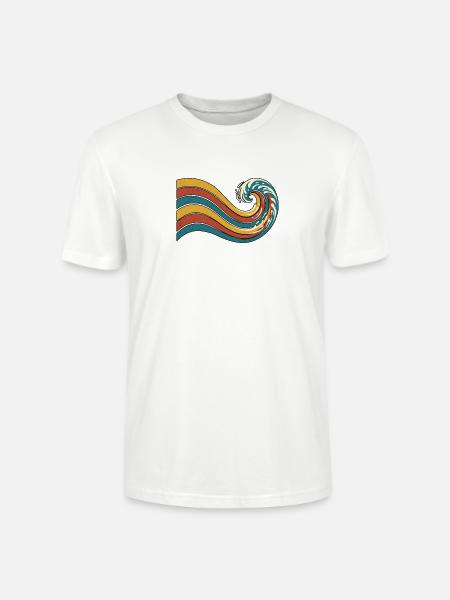 Retro Welle - Stanley/Stella Unisex Bio-T-Shirt CRAFTER - Weiß