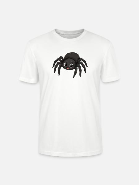 Süße Kawaii Spinne - Stanley/Stella Unisex Bio-T-Shirt CRAFTER - Weiß
