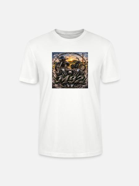 M92 Inferno Bikes Circle - Stanley/Stella Unisex Bio-T-Shirt CRAFTER - Weiß