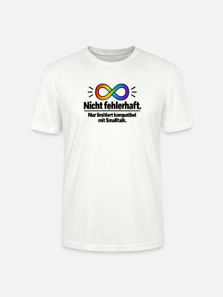 Nichtfehlerhaft Infinity Regenbogen - Stanley/Stella Unisex Bio-T-Shirt CRAFTER - Weiß
