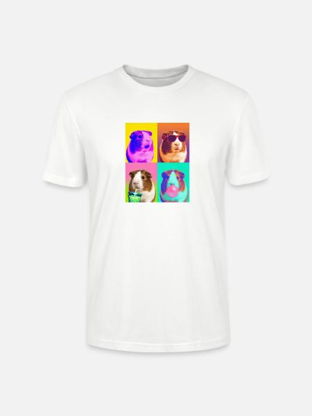 Meerschweinchen Meerschwein - Stanley/Stella Unisex Bio-T-Shirt CRAFTER - Weiß