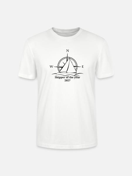 Skipper of the year 2027 - Stanley/Stella Unisex Bio-T-Shirt CRAFTER - Weiß