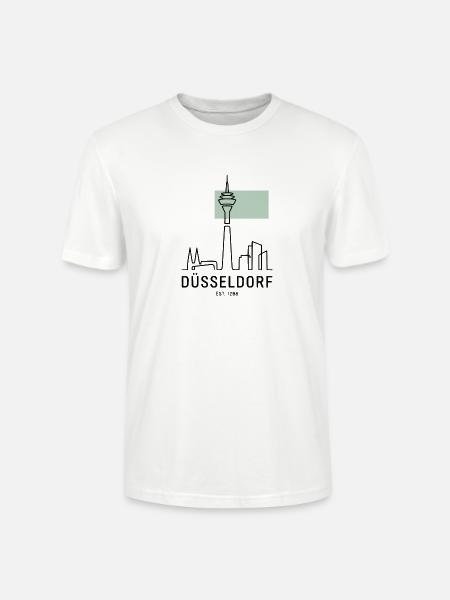 Düsseldorf Fernsehturm - Stanley/Stella Unisex Bio-T-Shirt CRAFTER - Weiß