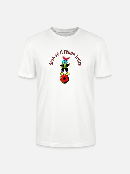 Blue Rabbit Fußballspieler - Stanley/Stella Unisex Bio-T-Shirt CRAFTER - Weiß