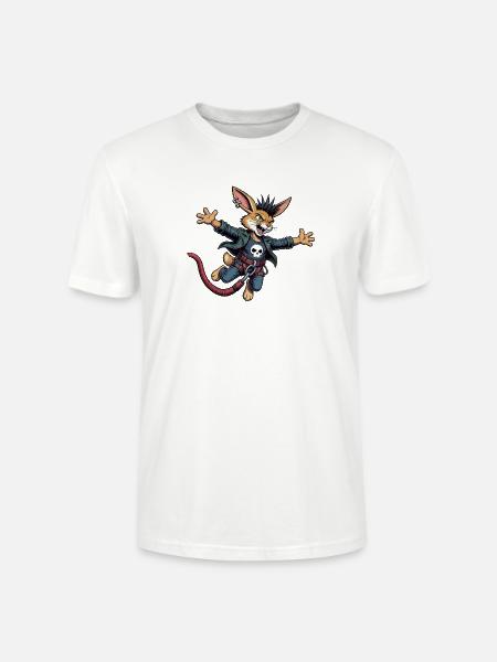 Punk Im Freiflug Um Bungee Kabel - Stanley/Stella Unisex Bio-T-Shirt CRAFTER - Weiß