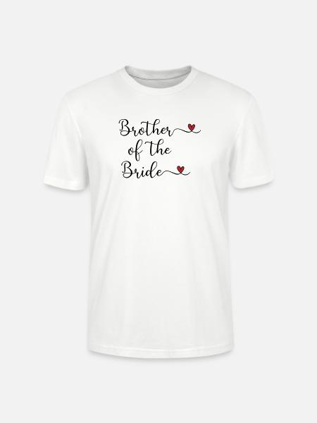 Bruder der Braut - Stanley/Stella Unisex Bio-T-Shirt CRAFTER - Weiß