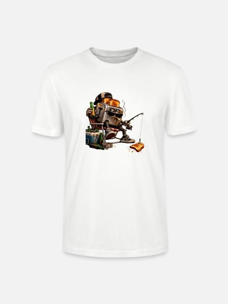 Fischer-Toaster – Toast-Angeln - Stanley/Stella Unisex Bio-T-Shirt CRAFTER - Weiß