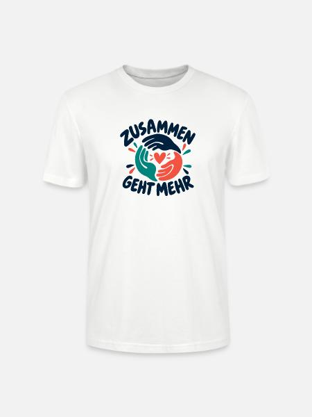 Zusammen geht mehr - Stanley/Stella Unisex Bio-T-Shirt CRAFTER - Weiß