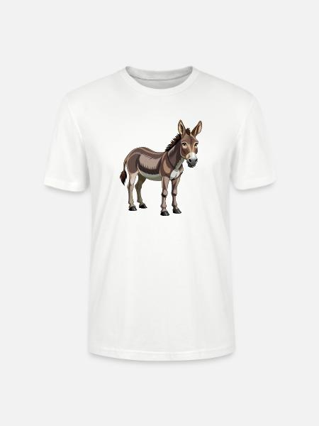 Esel - Stanley/Stella Unisex Bio-T-Shirt CRAFTER - Weiß