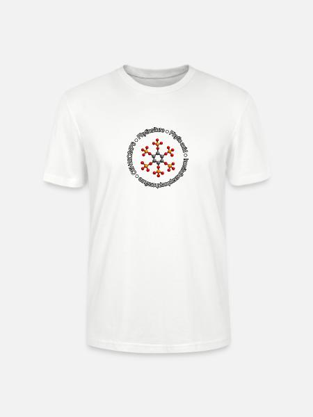 Phytinsäure Molekül - Stanley/Stella Unisex Bio-T-Shirt CRAFTER - Weiß
