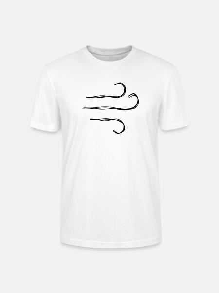 Wind handgezeichnet - Stanley/Stella Unisex Bio-T-Shirt CRAFTER - Weiß