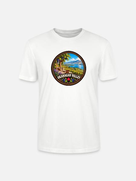 Okanagan Valley Kanada Landschaft Urlaub - Stanley/Stella Unisex Bio-T-Shirt CRAFTER - Weiß