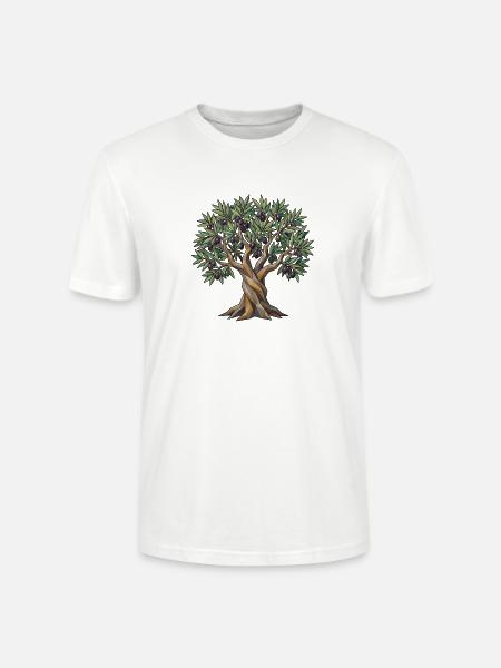 Poly Olivenbaum - Stanley/Stella Unisex Bio-T-Shirt CRAFTER - Weiß