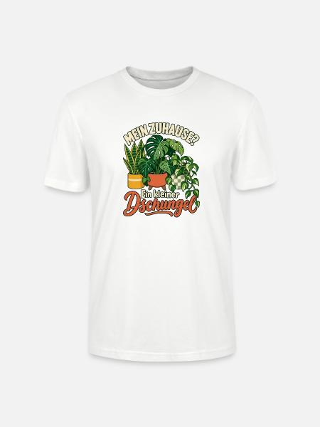Pflanzen Spruch Geschenk - Stanley/Stella Unisex Bio-T-Shirt CRAFTER - Weiß