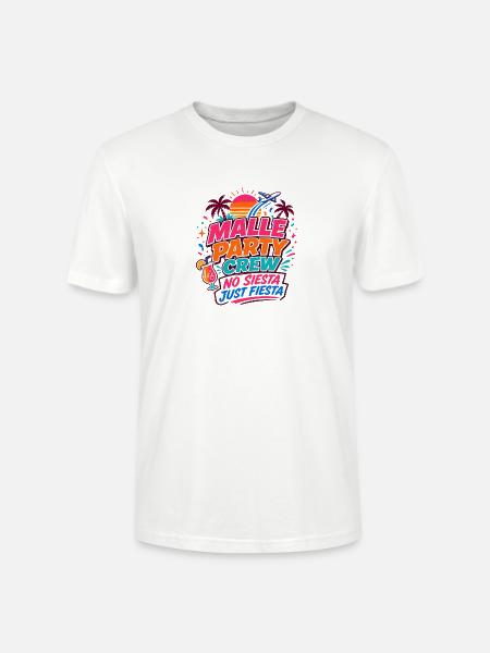 Malle Party Crew – Partyurlaub - Stanley/Stella Unisex Bio-T-Shirt CRAFTER - Weiß