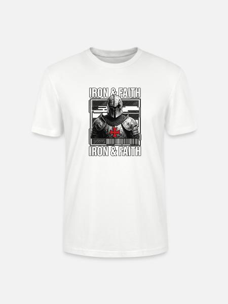 Iron Ritter Bibel Orden - Stanley/Stella Unisex Bio-T-Shirt CRAFTER - Weiß