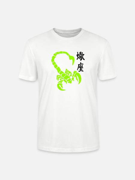 skorpion_kanji_02 - T-shirt bio CRAFTER Stanley Stella Unisexe - blanc