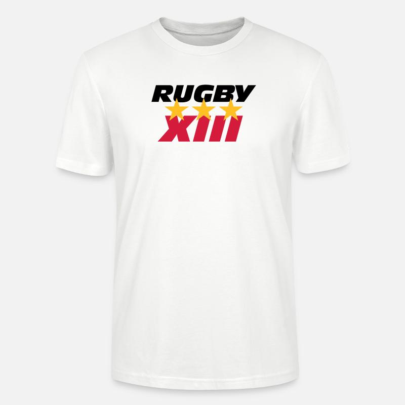 Rugby XIII - Stanley/Stella CRAFTER Unisex Organic T-Shirt - white