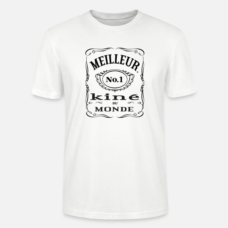 Meilleur kiné du monde - T-shirt bio CRAFTER Stanley Stella Unisexe - blanc
