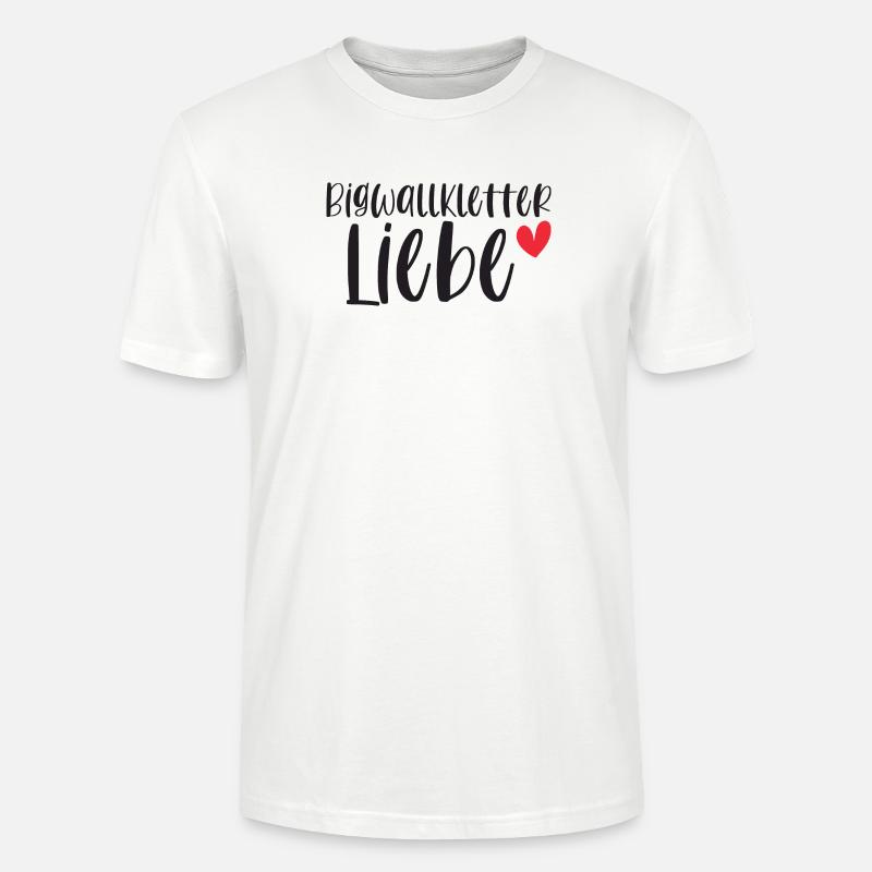 Klettern Bigwall Liebe Berge Geschenk - Stanley/Stella Unisex Bio-T-Shirt CRAFTER - Weiß