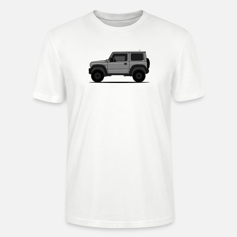 Jimny Harmaa - Stanley/Stella CRAFTER unisex luomu-t-paita - valkoinen