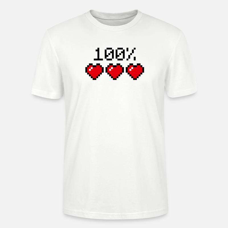 Hundertprozent Statement Partner oder Sportler - Stanley/Stella Unisex Bio-T-Shirt CRAFTER - Weiß