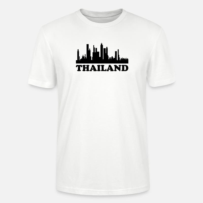 Skyline de Thaïlande - T-shirt bio CRAFTER Stanley Stella Unisexe - blanc