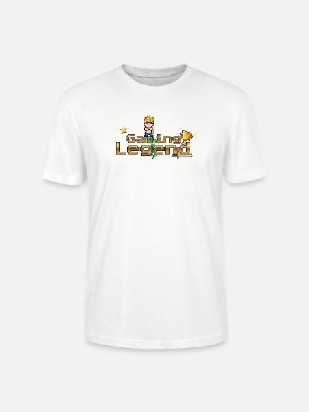Gaming Legend Pixelheld - Stanley/Stella Unisex Bio-T-Shirt CRAFTER - Weiß