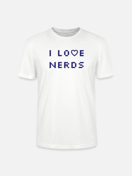 J’adore les nerds - T-shirt bio CRAFTER Stanley Stella Unisexe - blanc