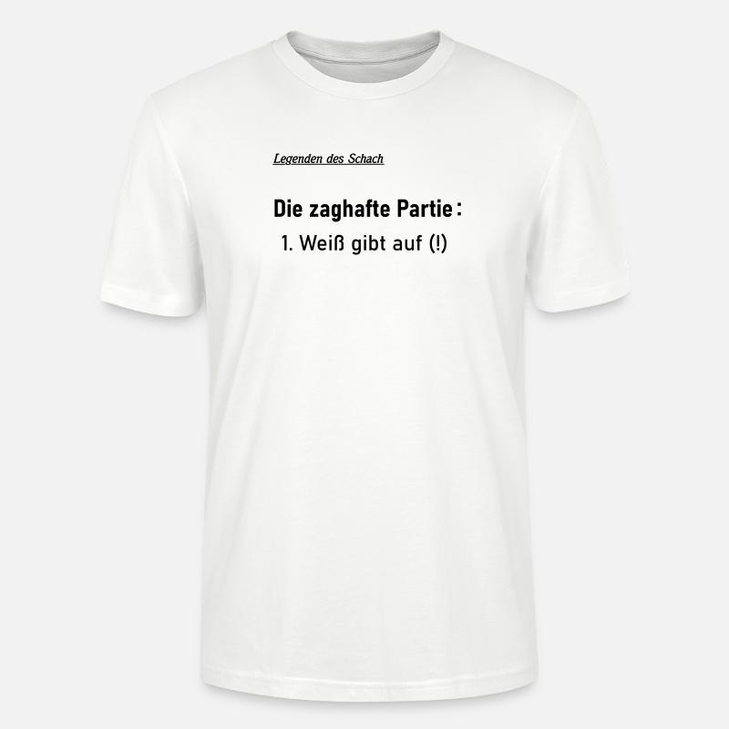 Zaghafte Partie - Stanley/Stella Unisex Bio-T-Shirt CRAFTER - Weiß