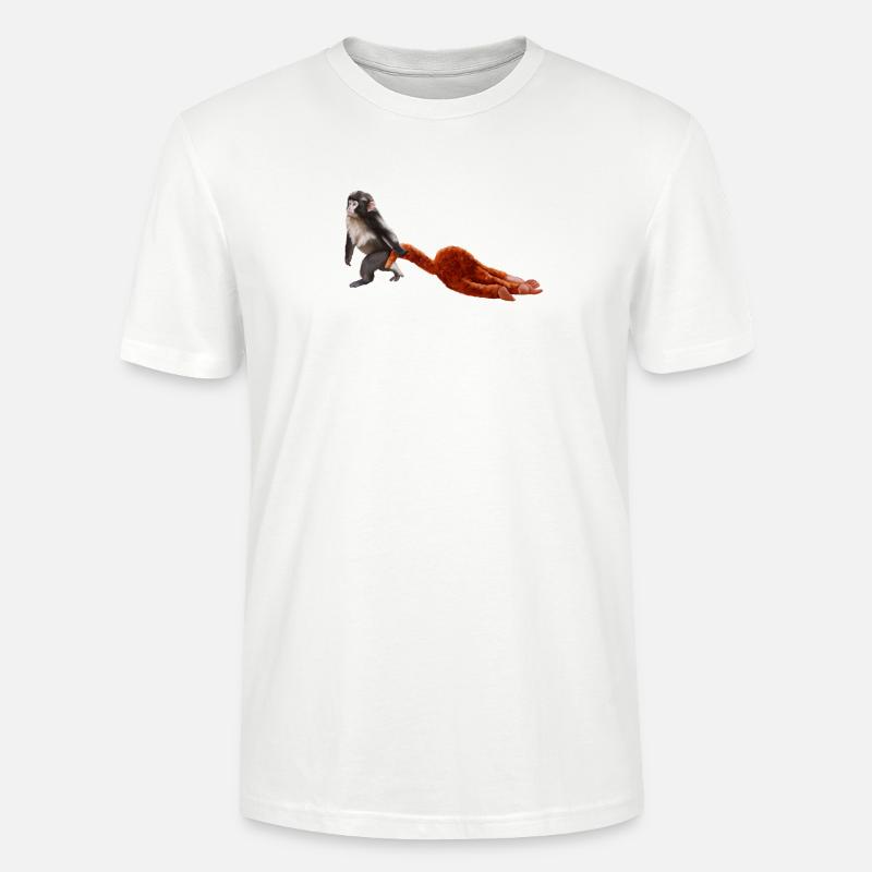 Punch - das kleine Äffchen - Stanley/Stella Unisex Bio-T-Shirt CRAFTER - Weiß
