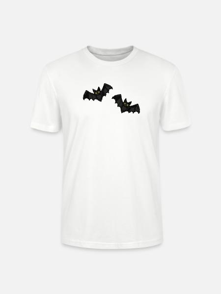 Fledermäuse im Nachtflug - Stanley/Stella Unisex Bio-T-Shirt CRAFTER - Weiß