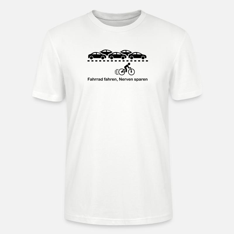 Fahrrad - Stanley/Stella Unisex Bio-T-Shirt CRAFTER - Weiß