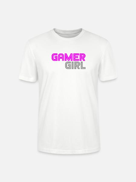 Gamer Girl - Computer - PC - Zocken - Stanley/Stella Unisex Bio-T-Shirt CRAFTER - Weiß