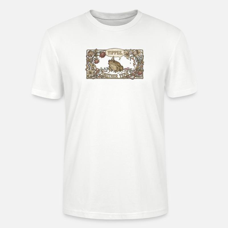 Yippee Another Year Toad - Stanley/Stella CRAFTER Unisex Organic T-Shirt - white