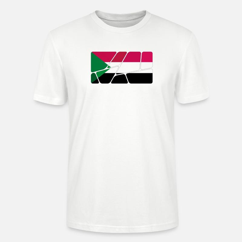 Le Soudan comme drapeau - T-shirt bio CRAFTER Stanley Stella Unisexe - blanc