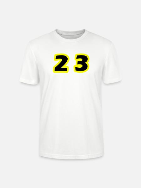 23 Number symbol - Stanley/Stella CRAFTER Unisex Organic T-Shirt - white