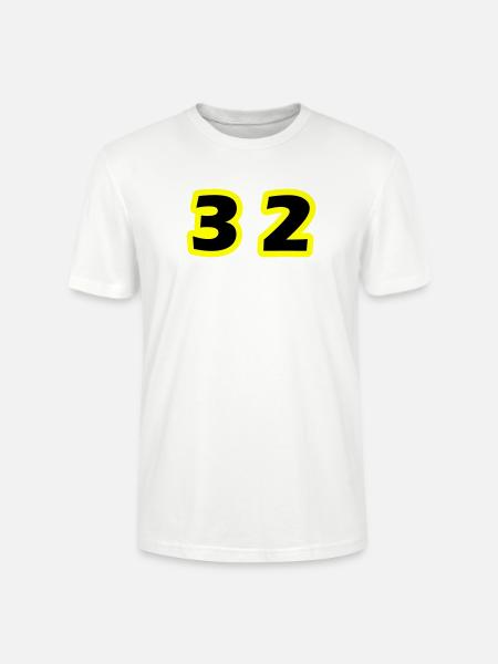 32 Number Symbol - Stanley/Stella CRAFTER Unisex Organic T-Shirt - white