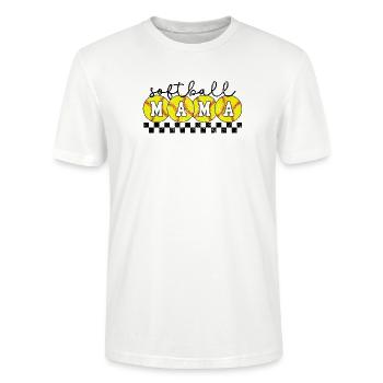 Softball Mama Game Day - Stanley/Stella CRAFTER Unisex Organic T-Shirt - white - Front - Alina (178cm) & Michal (187cm)